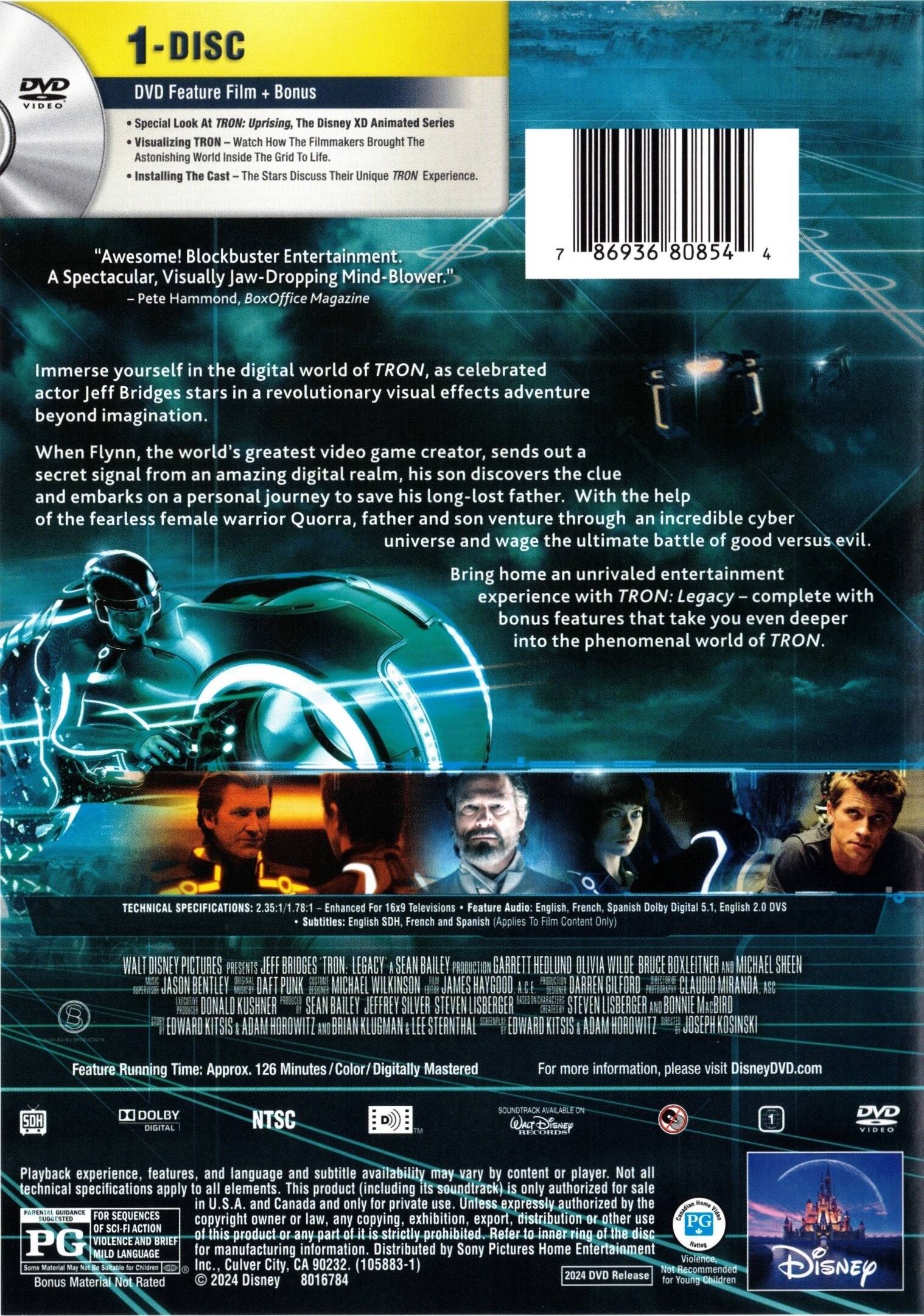 Alt View 1. Tron: Legacy   - DVD.