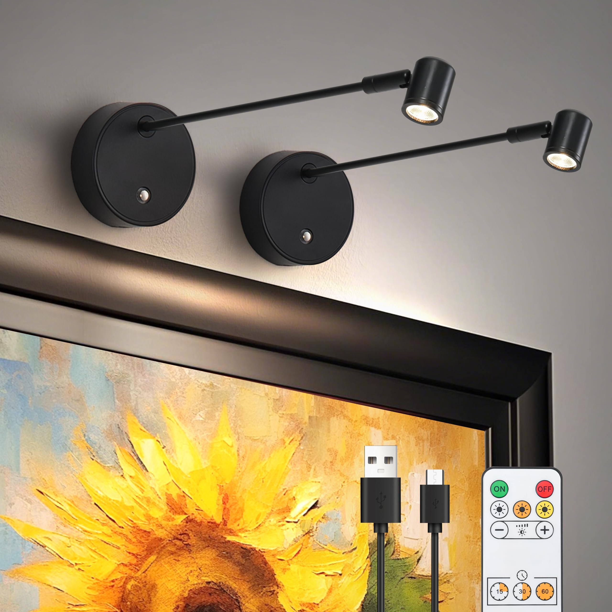 Dazzling Pops Lights For Pictures On Wall Operated Picture Light ...