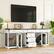 Alt View 2. FUFU & GAGA - 3-in-1 TV Stand Dog Crate Furniture - Multi-Pet Kennel Storage Drawers for Living Room.
