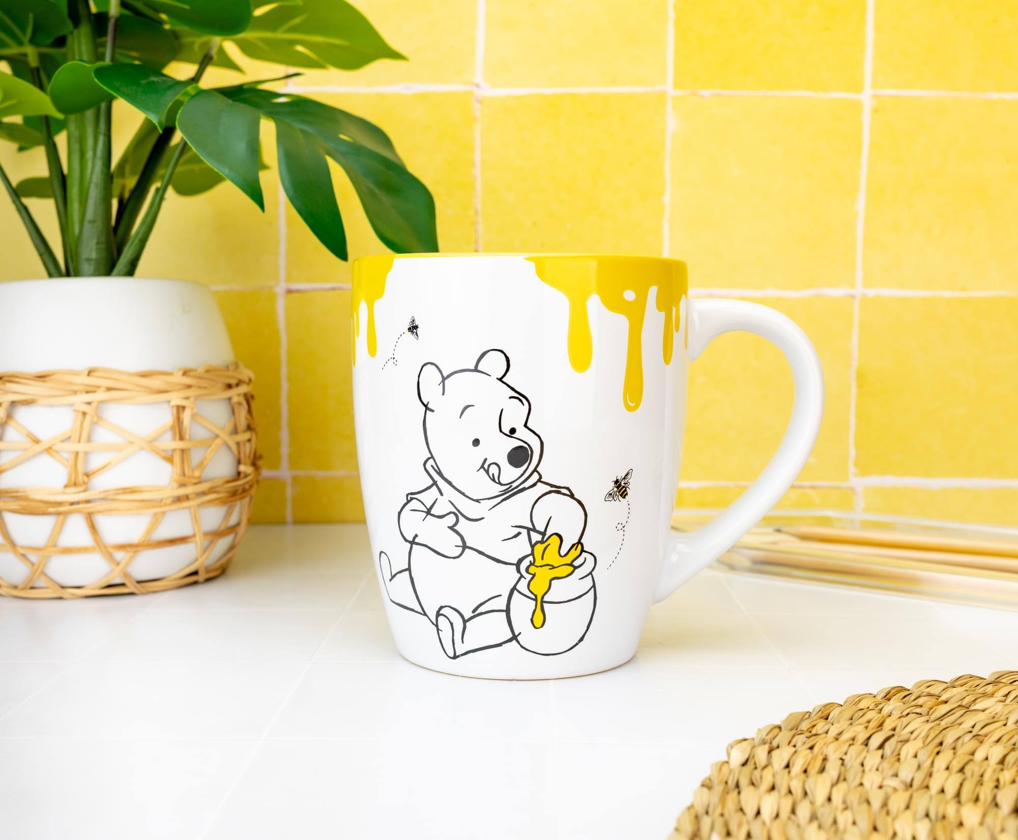 Alt View 2. Silver Buffalo - Disney Winnie The Pooh "Sweet As Can Bee" Ceramic Mug | Holds 25 Ounces - Multi-Colored.