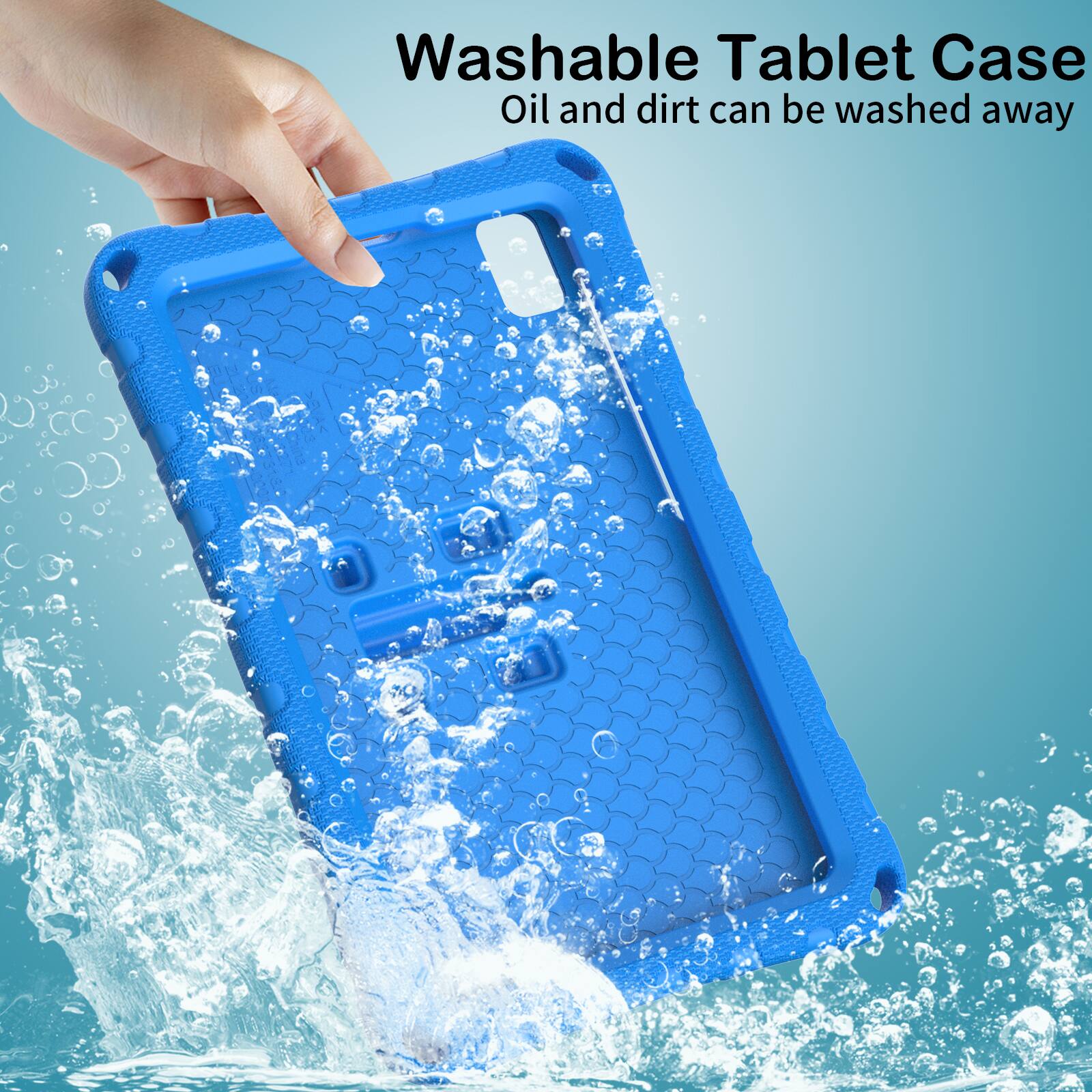Washable Tablet Case  
Oil and dirt can be washed away