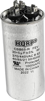 HQRP - 30 + 5 uF Dual Run Capacitor, 370-440 V AC CBB65, replacement HVAC blower compressor furnace motor