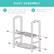 EASY ASSEMBLY
1. Attach sides to both the top and bottom shelves with provided nuts and bolts.
2. Hang your tools and you're all set!