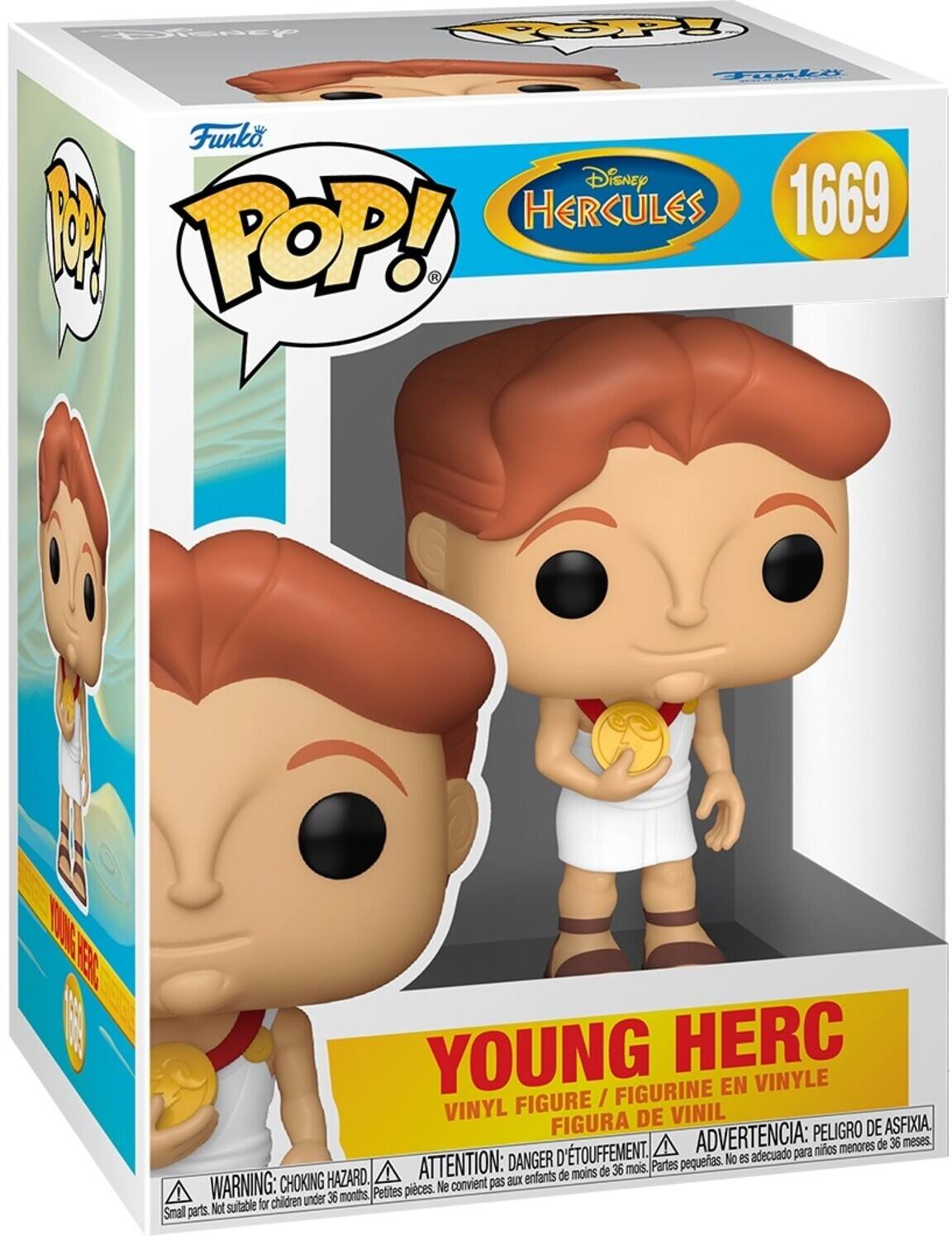 SCofeney FOP TOk Funko Disney MM HERCULES 1669 POP! K W 8 YOUNG HERC FIGURINE EN VINYLE FIGURE / VINYL DE VINIL FIGURA ADVERTENCIA: PELIGRO DE ASFIXIA menores de 36 meses. D'TOUFFEMENT. adecuado para nios DANGER pequeas. No es HAZARD. ATTENTION: aux enfants de moins de 36 mois. Partes WARNING: CHOKING Petites pieces. Ne convient pas for children under 36 months Smal parts. Not suitable