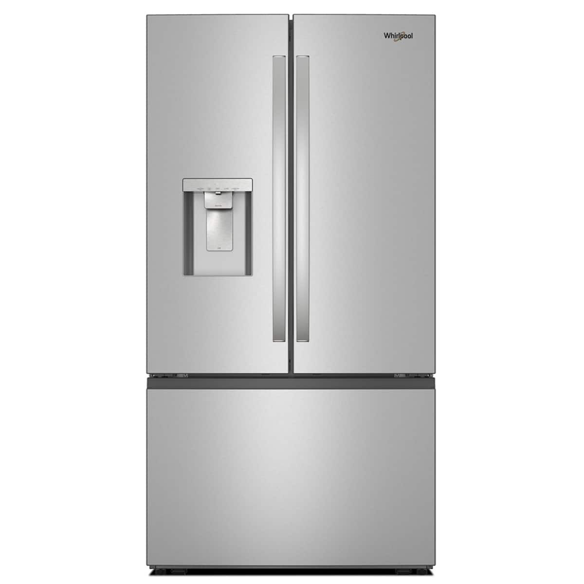 Whirlpool - 30 Cu. Ft. French Door Refrigerator with Dual Ice Makers - Fingerprint-Resistant Stainless Finish - Front_Zoom