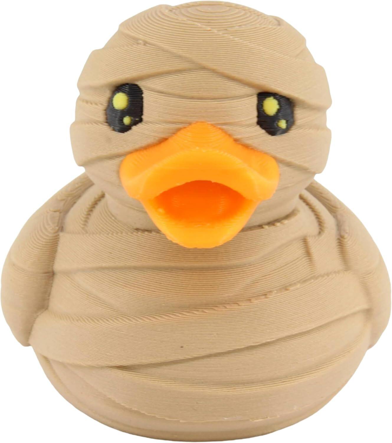 Angle. JuzToys - Mummy Duck Figurine, 4x4 Ducking, Fun Car Dashboard Accessory, Unique Mummy Figure Gifts, Ducks for Cars by PowerTRC - Brown.