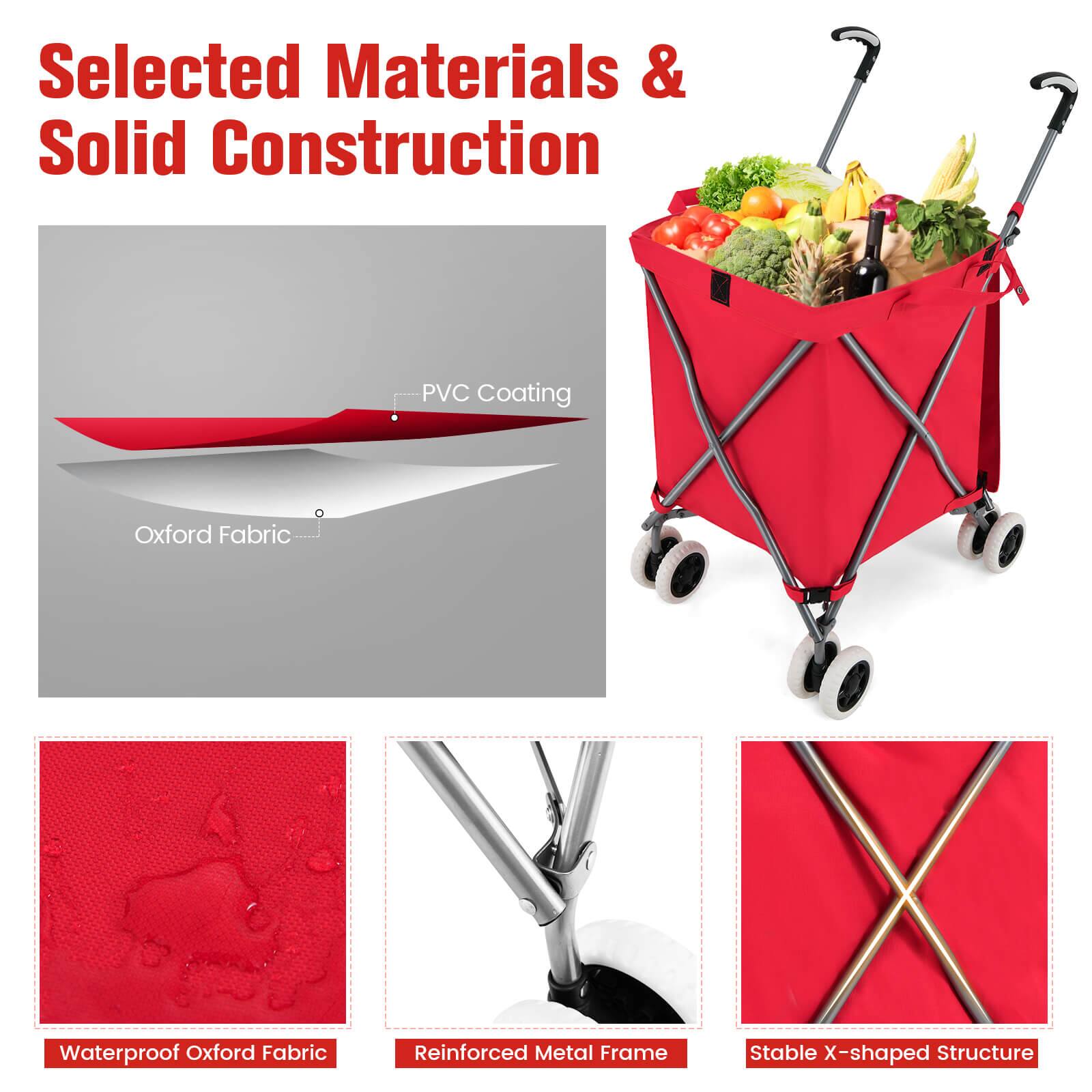 Selected Materials & Solid Construction

- PVC Coating
- Oxford Fabric
- Waterproof Oxford Fabric
- Reinforced Metal Frame
- Stable X-shaped Structure