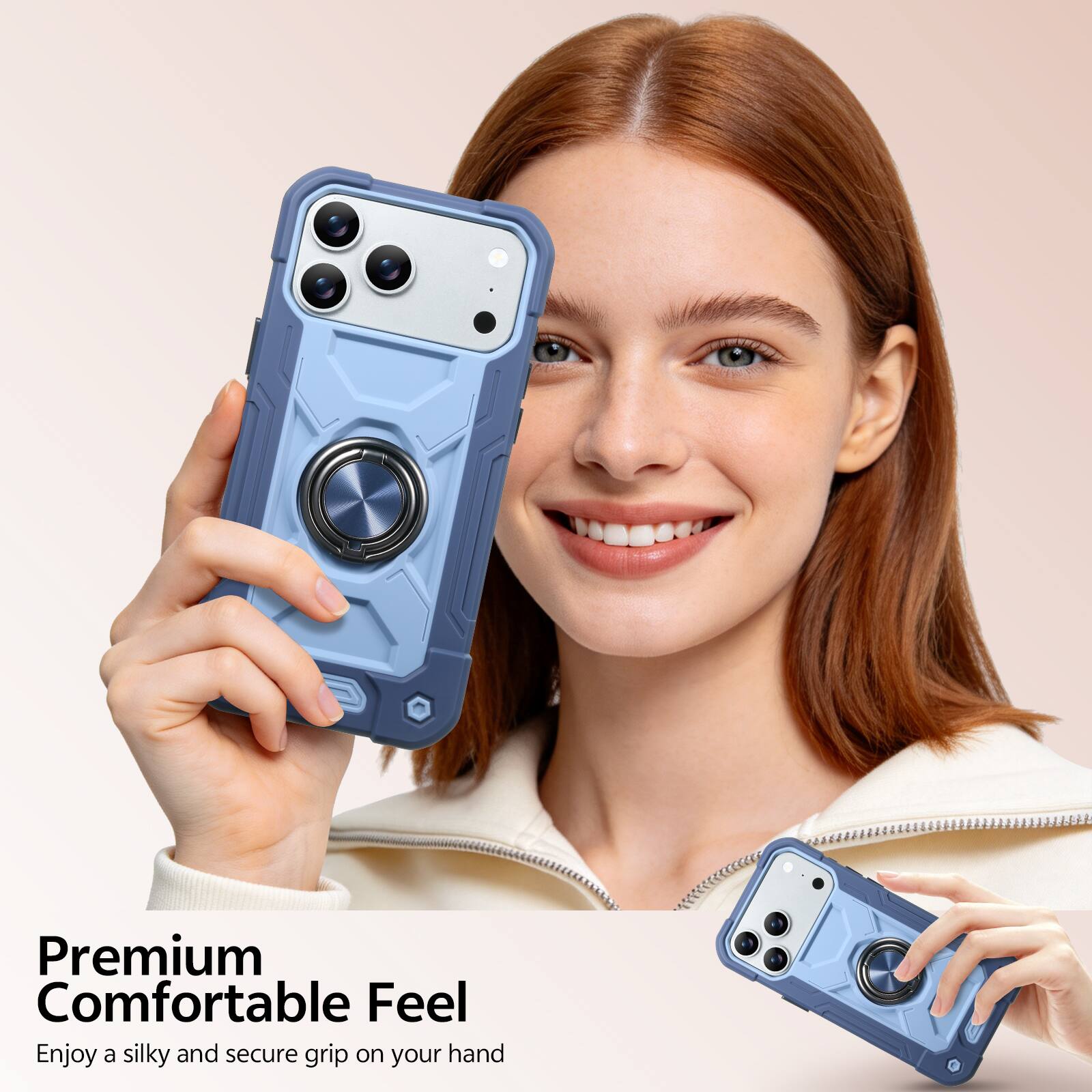 Premium Comfortable Feel  
Enjoy a silky and secure grip on your hand