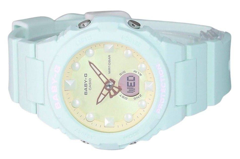 BABY-G  
CASIO  
WR10BAR  
SIG  
ALM  
WED  
DST  
SNZ  
MODE  
PROTECTION