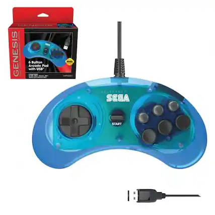 SEGA GENESIS 6 Button Arcade Pad with USB
