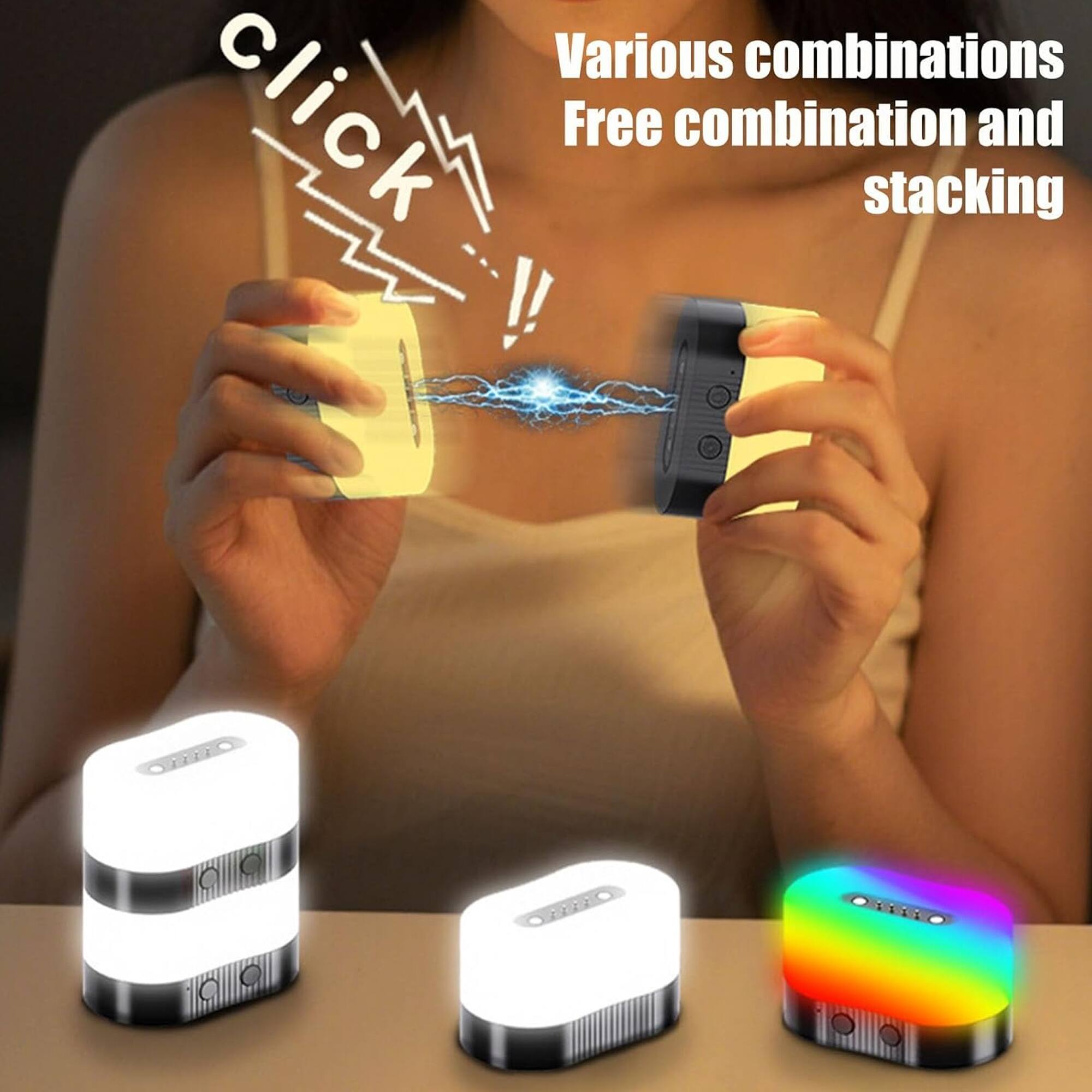 Various combinations  
Free combination and stacking