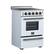 Left. Forno Appliances - Loiano 2.3 Cu. Ft. Freestanding Electric Range with Storage Drawer - White.