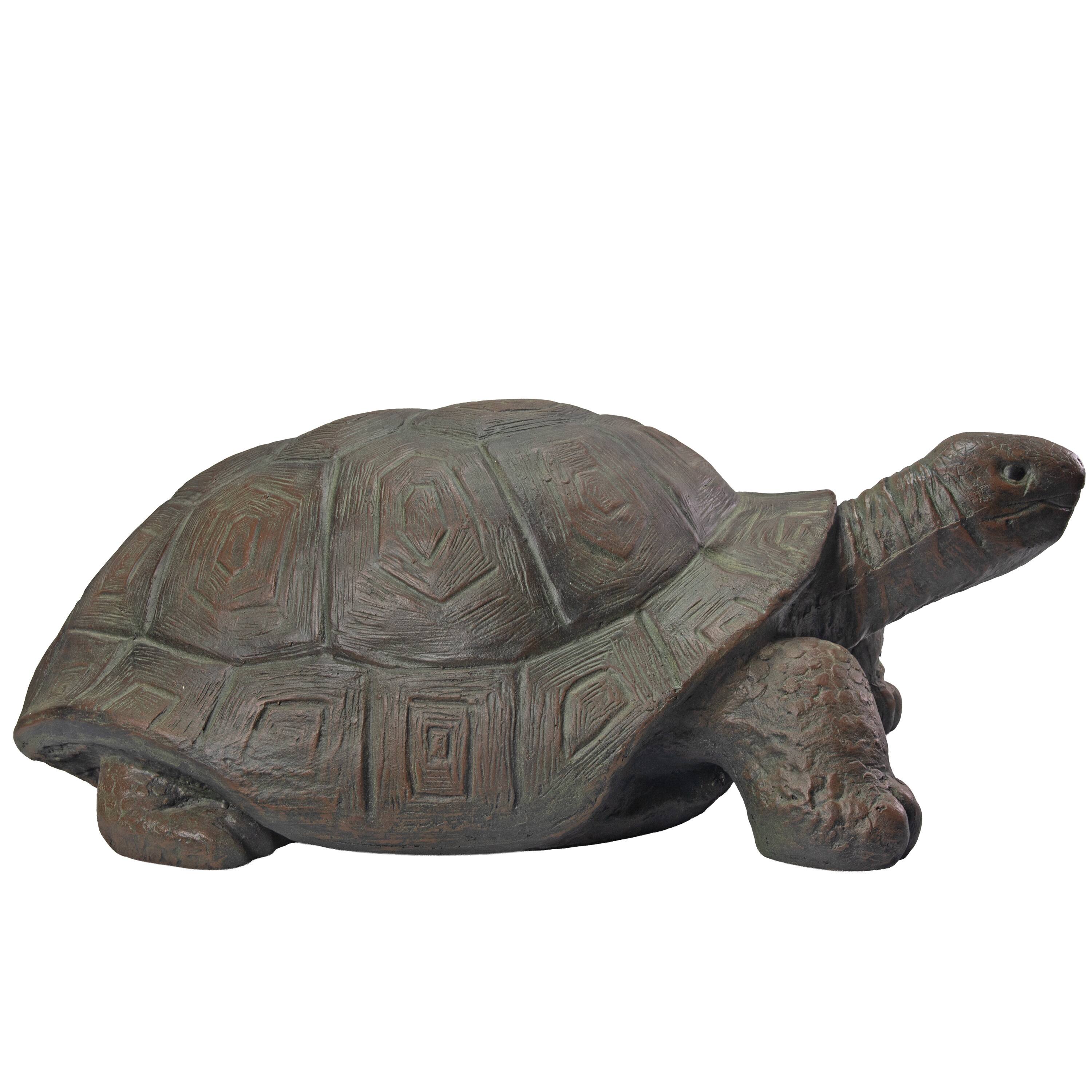 Alt View 7. Sunnydaze - Talia the Tortoise Indoor/Outdoor Garden Statue - 12 in - Light Brown.