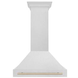 ZLINE Autograph Edition - 36 inches - Externally Vented - Wall Range Hood - Satin Stainless Steel