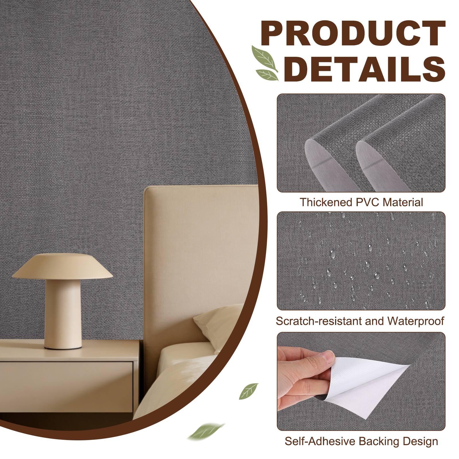 PRODUCT DETAILS

- Thickened PVC Material
- Scratch-resistant and Waterproof
- Self-Adhesive Backing Design
