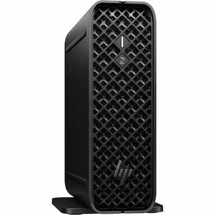 Front. HP - HP Z2 Mini G1i Workstation - Intel Core Ultra 5 245K - 32 GB - 1 TB SSD - Mini PC - Black - Intel W880 Chip - Windows 11 - Black.