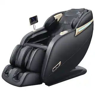MassaMax - MD906 3D SL Track Smart Massage Chair with Voice Control, AI Body Scan, Zero Gravity,Heat Function - Black