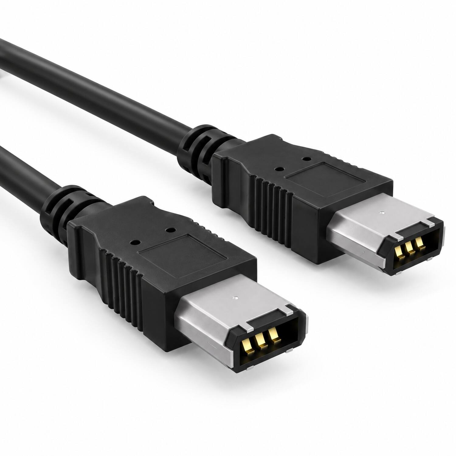 Angle. Sanoxy - Sanoxy 10ft IEEE 1394a FireWire 400 6-pin to 6-pin, Black - Black.