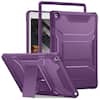 Front. DTTO - iPad 10.2 inch Case for 7th/8th/9th Gen (2019-2021) with Screen Protector, Shockproof Cover and Kickstand - Dark Purple.