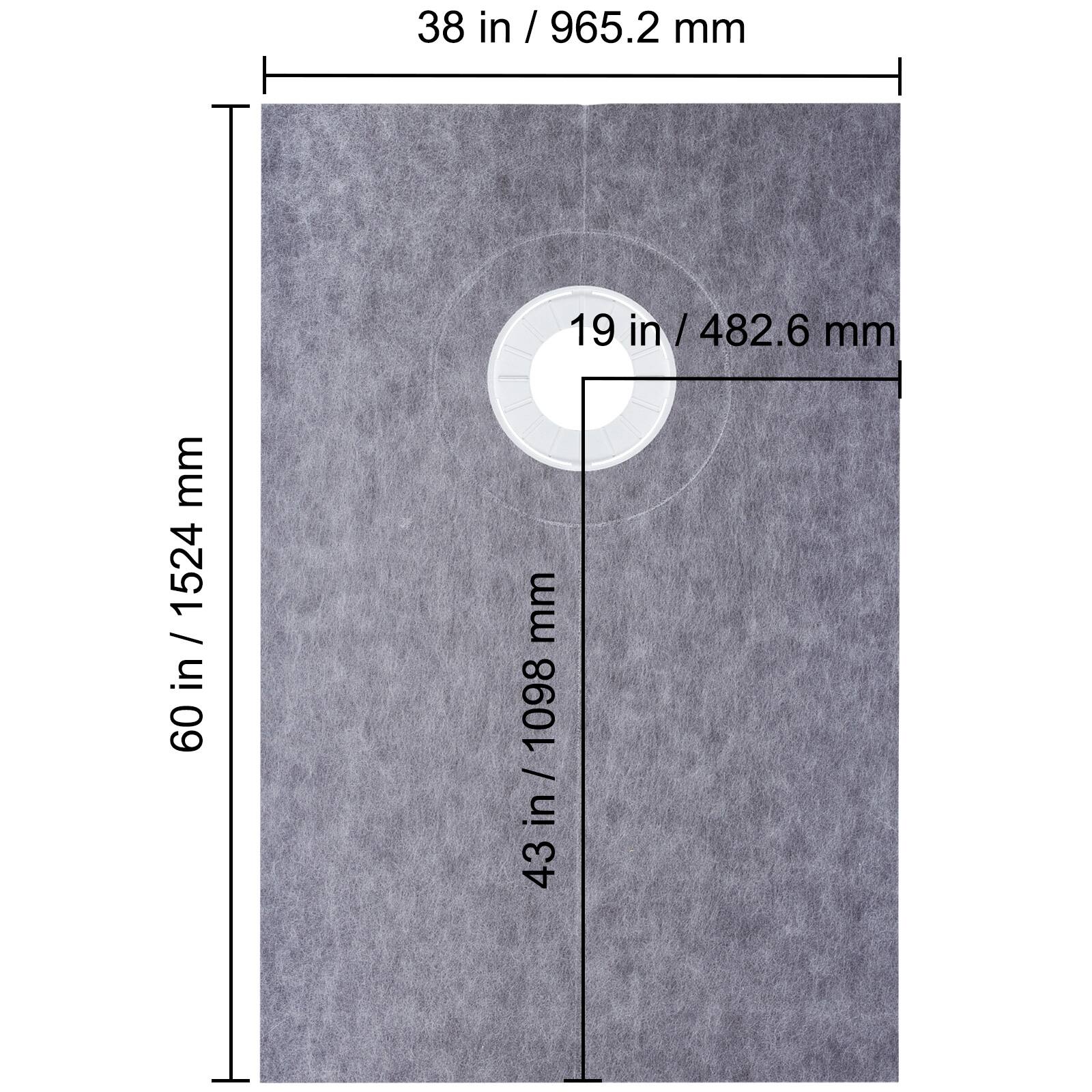 38 in / 965.2 mm  
19 in / 482.6 mm  
60 in / 1524 mm  
43 in / 1098 mm