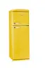 Angle. Unique Appliances - Classic Retro 11 cu.ft. Top Freezer Refrigerator - Canary Yellow.
