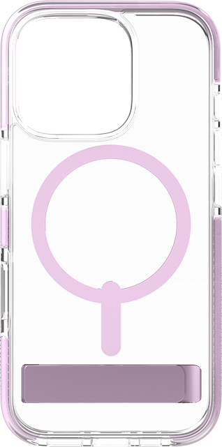 ZAGG - Piccadilly Snap with Kickstand Case iPhone 16 Pro Max - Clear/Pink