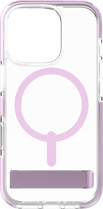 ZAGG - Refurbished Excellent - Piccadilly Snap with Kickstand Case iPhone 16 Pro Max - Clear/Pink
