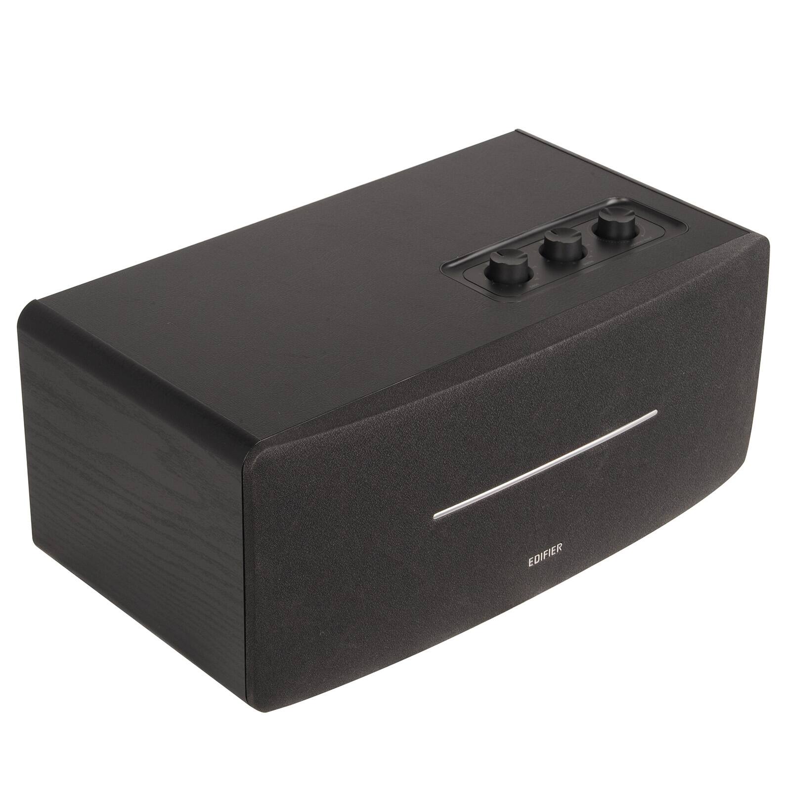 Angle. Edifier - D12 Bluetooth Tabletop Speaker Bluetooth Wireless Computer Speaker 70W RMS with Subwoofer Line Out - Black.