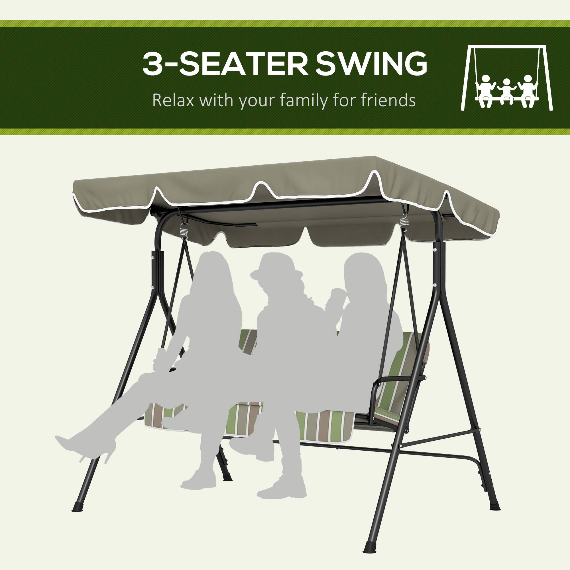 3-SEATER SWING  
Relax with your family or friends