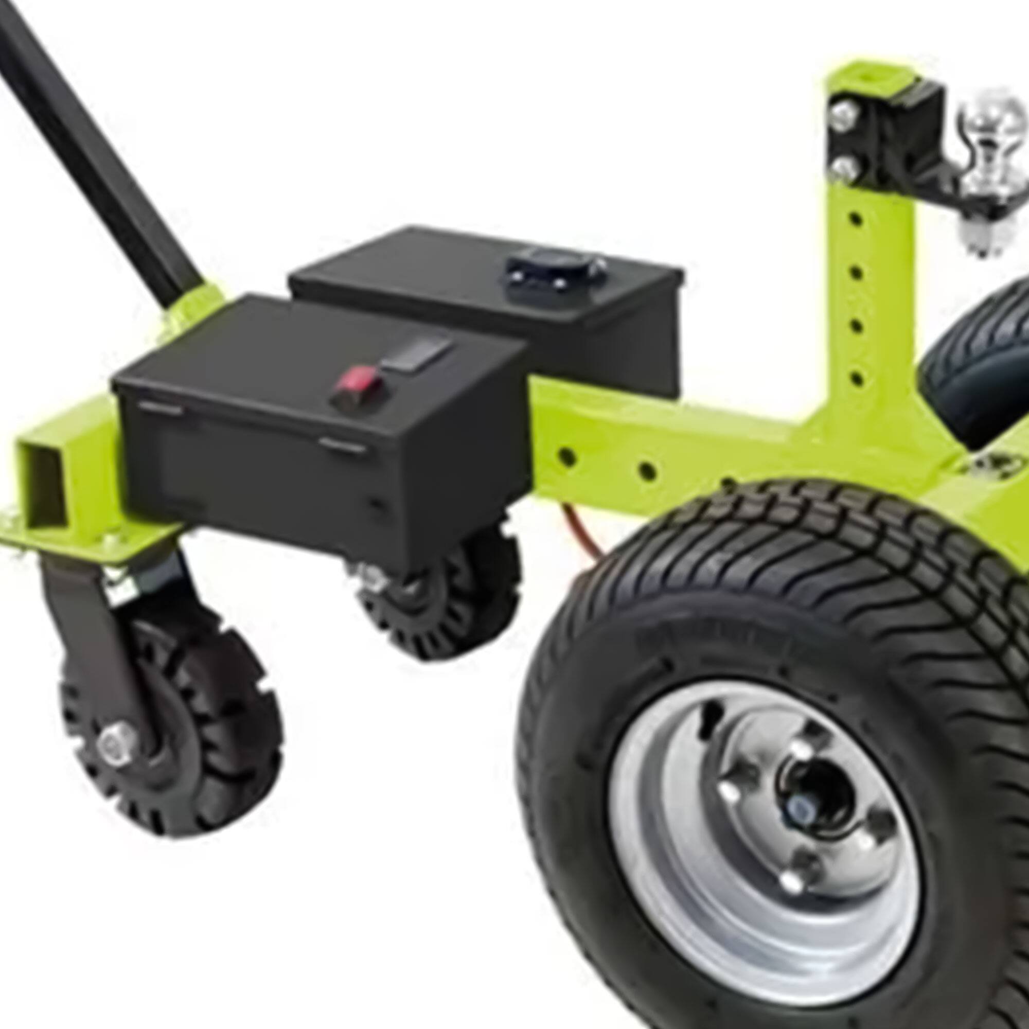 Alt View 4. Tow Tuff - Tow Tuff 7500 Pound Capacity Electric Trailer Dolly with Pnuematic Tires, Green - Green.