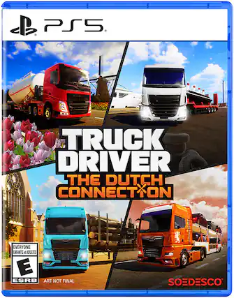 PS5
TRUCK DRIVER THE DUTCH CONNECTION
EVERYONE ENFANTS et ADULTES E
ESRB ART NOT FINAL
SOEDESCO - T (Teen 13+)