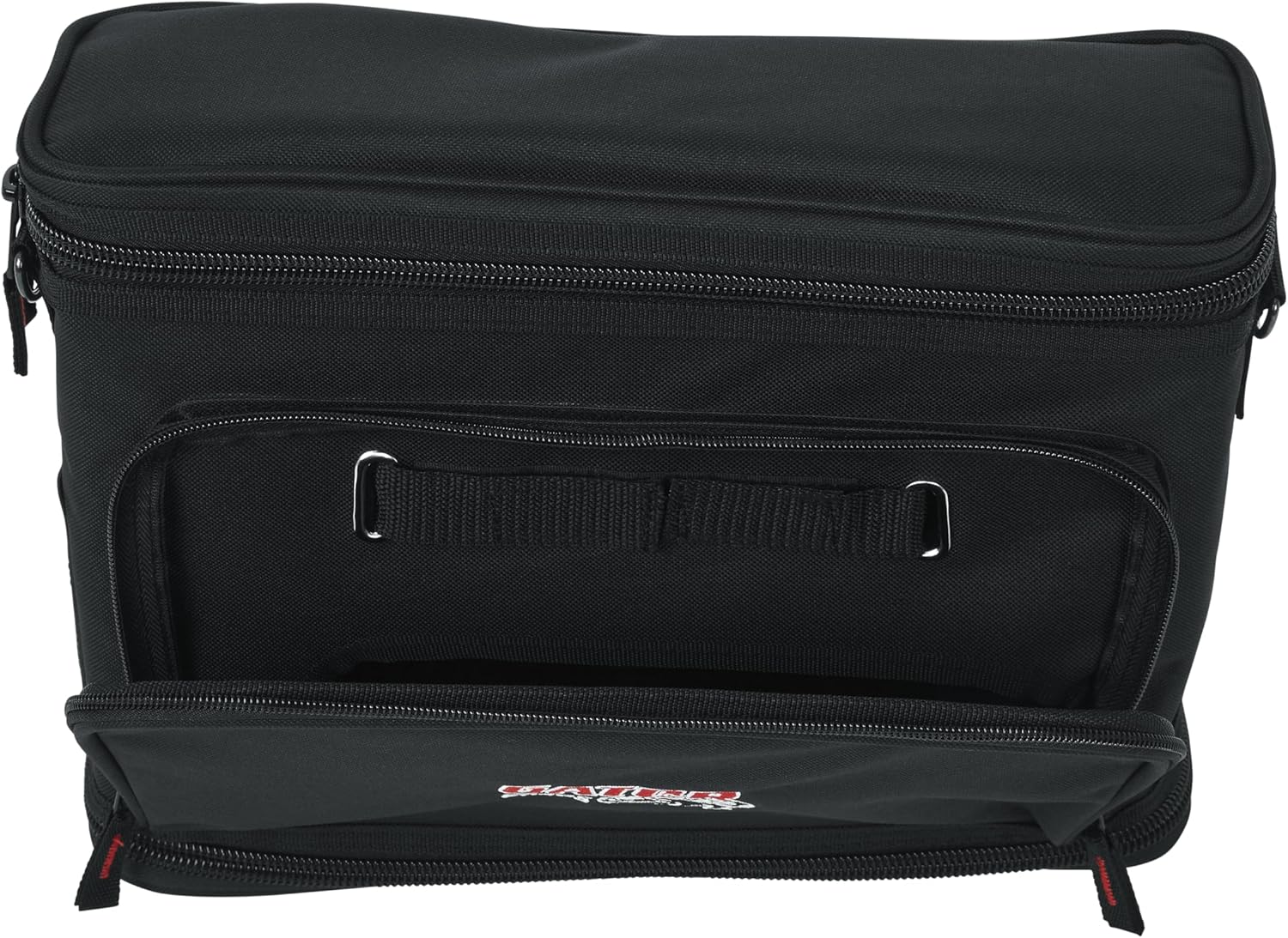 Left. Gator Frameworks - Padded Nylon Carry Bag for Single Wireless Microphone System with Receiver and Antenna Access.
