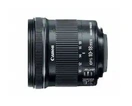 Canon - EF-S 10-18mm f/4.5-5.6 is STM Lens, Black - Black