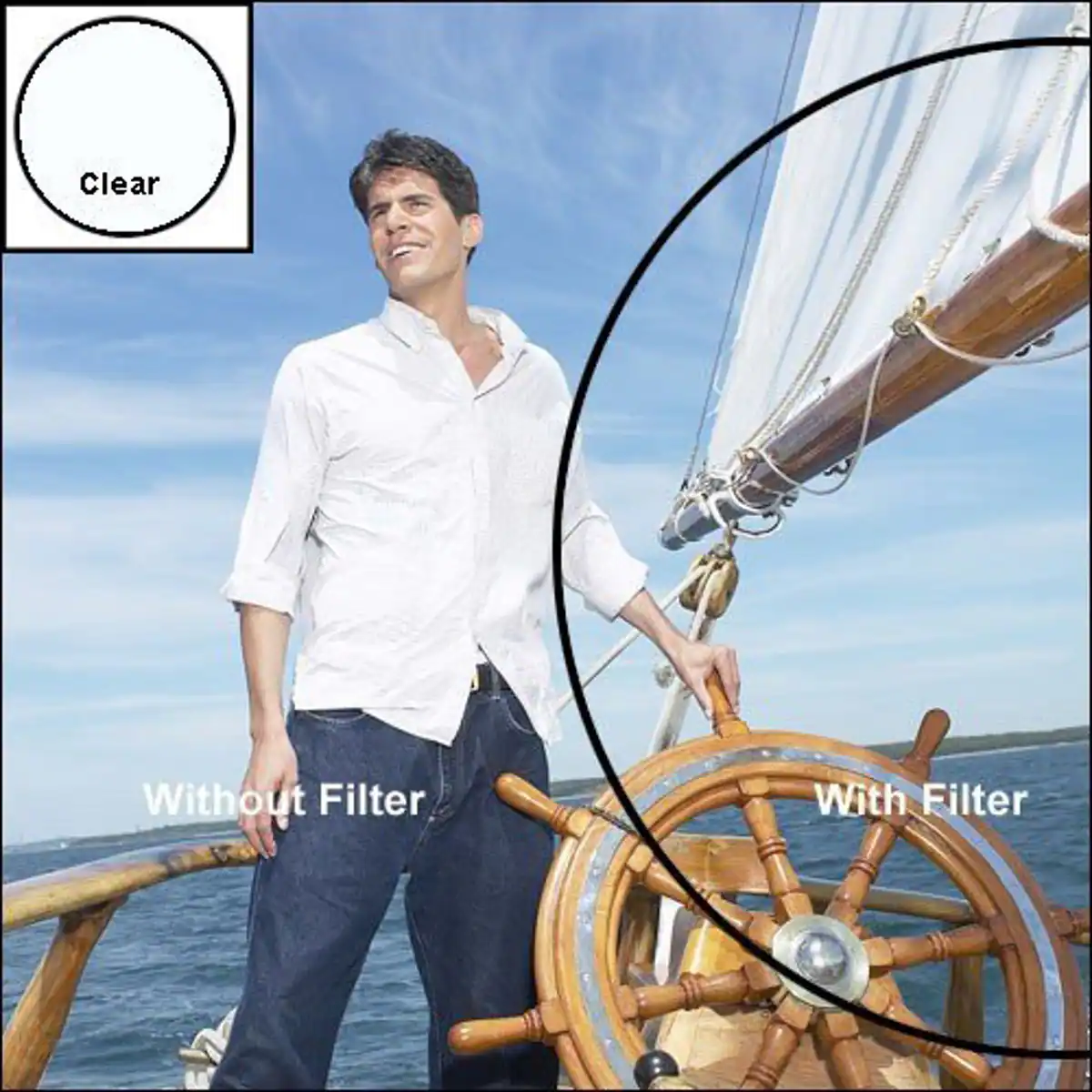 Clear  
Without Filter  
With Filter