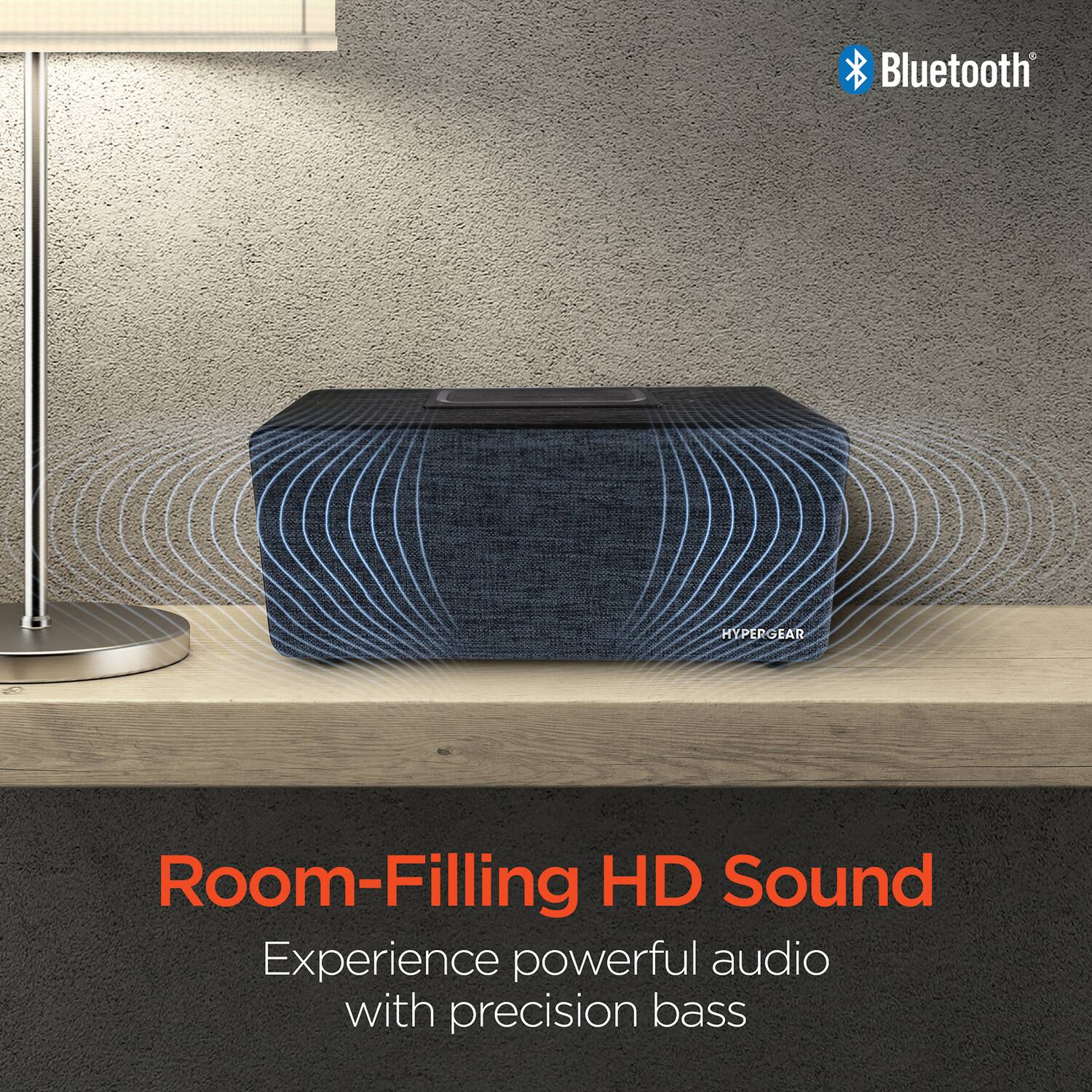 Bluetooth  
HYPERGEAR  

Room-Filling HD Sound  
Experience powerful audio with precision bass