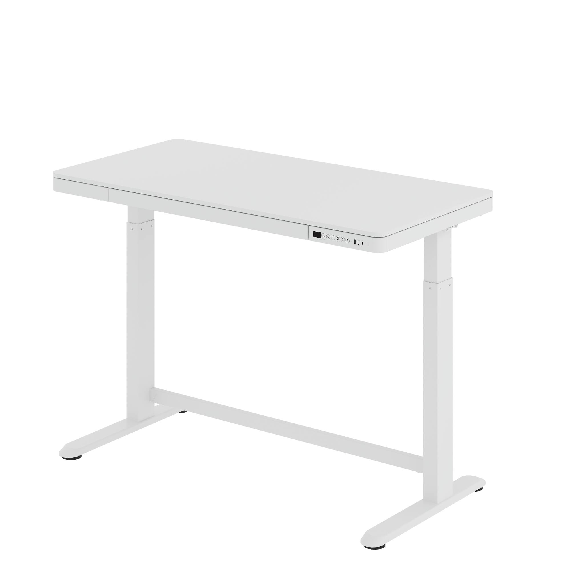 Alt View 7. FlexiSpot - FlexiSpot EW8 Electric 48"W Electric Height-Adjustable Standing Desk, White - White.