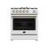Front. Forno Appliances - Leonardo 5 Cu. Ft. Freestanding Gas Convection Range with LP Conversion Kit - White.