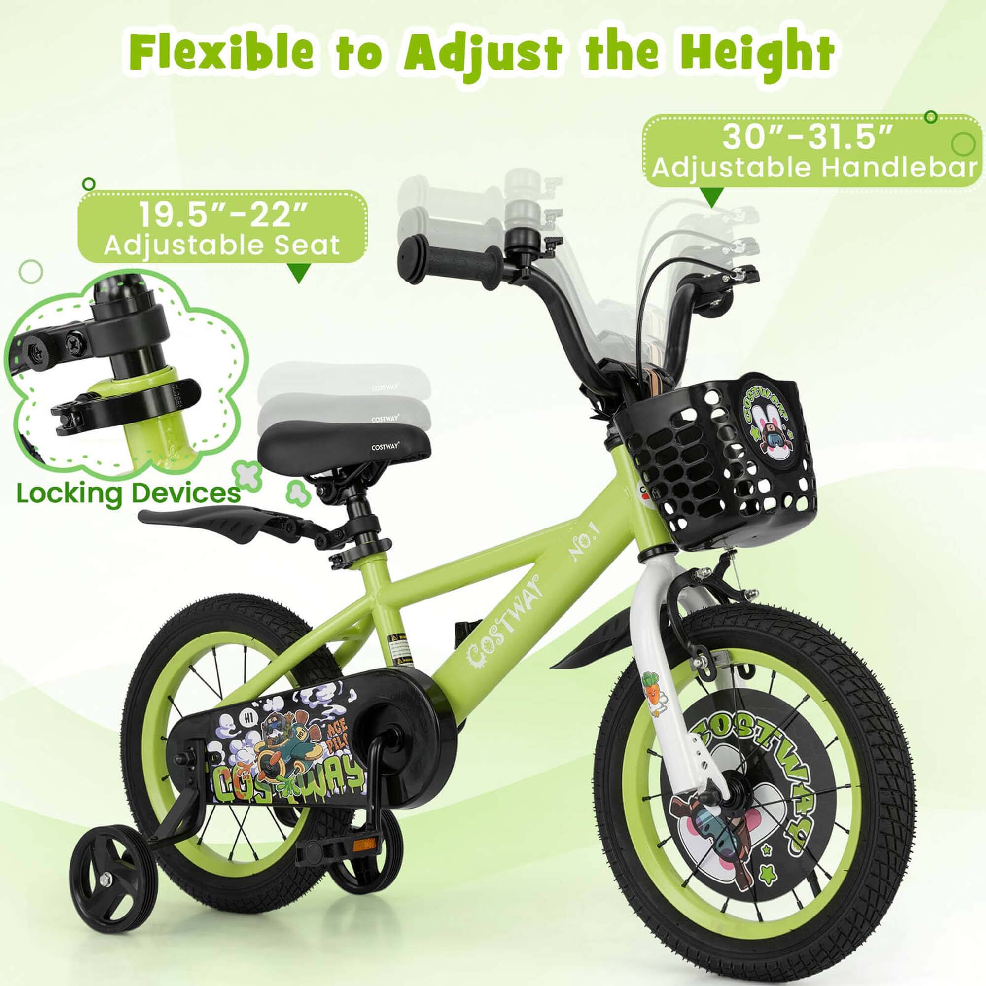 Flexible to Adjust the Height  
30"-31.5" Adjustable Handlebar  
19.5"-22" Adjustable Seat  
Locking Devices