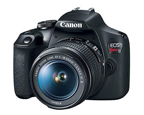 Canon EOS Rebel T7 with EF-S Zoom Lens 18-55mm f/3.5-5.6 IS