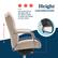 Height
Lift up the tab on the right side of the chair in order to adjust the height to your needs.