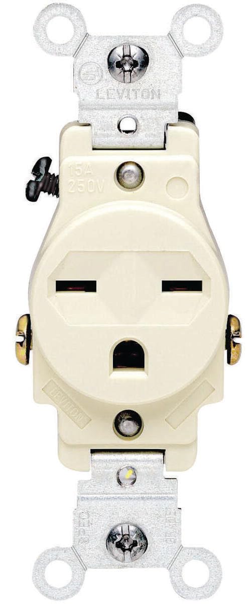 LEVITON 15A 250V  
LEVITON SPEC GRADE