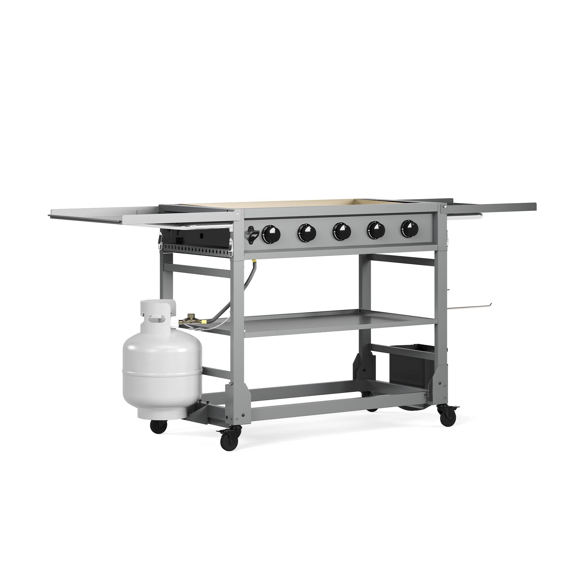 Angle. TYTUS Grills - 36" 5-Burner Gas Griddle - gray.