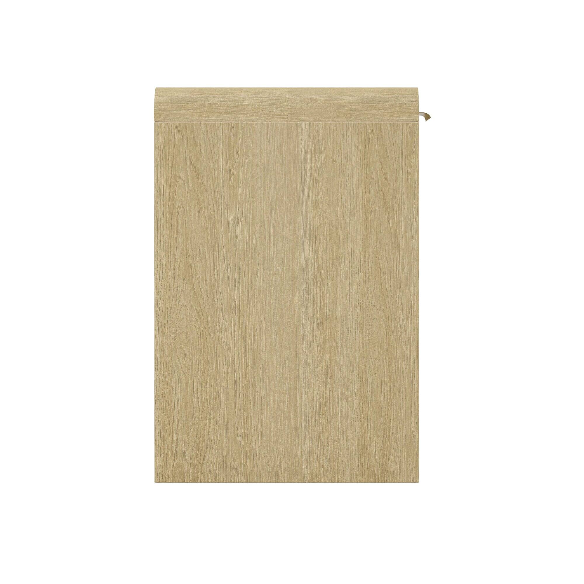 Alt View 3. Manhattan Comfort - Grace Modern 54" Office Desk - Natural Oak.