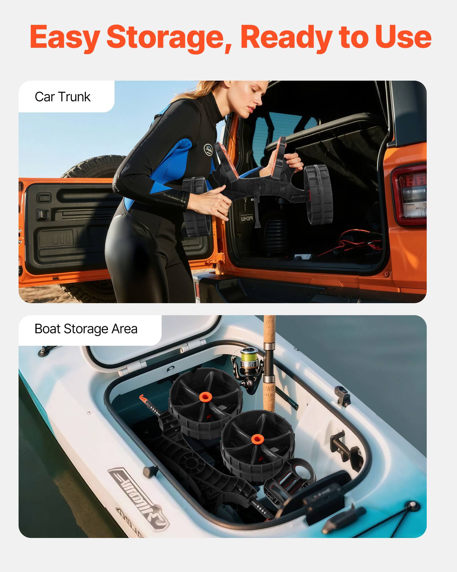Easy Storage, Ready to Use

Car Trunk

Boat Storage Area