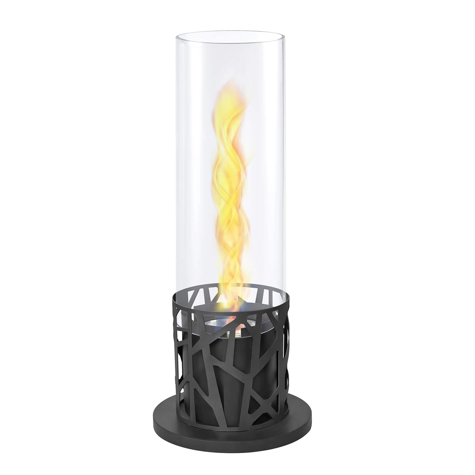 Dexmalle - Dexmalle-Portable Tornado Tabletop Bio Ethanol Fireplace,Indoor/Outdoor Suitable-Black