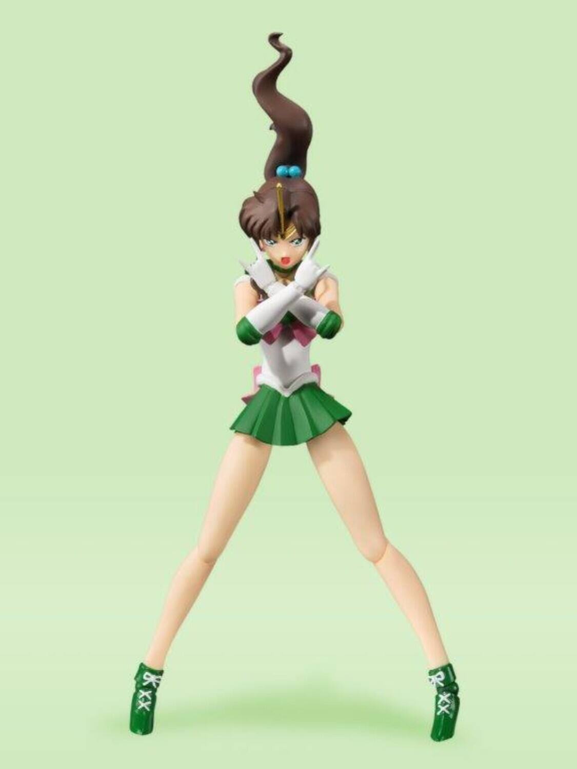 Alt View 1. Bandai - Tamashii Nations - Pretty Guardian Sailor Moon - S.H. Figuarts - Sailor Jupiter (Animation Color - Collectibles - Multicolor.