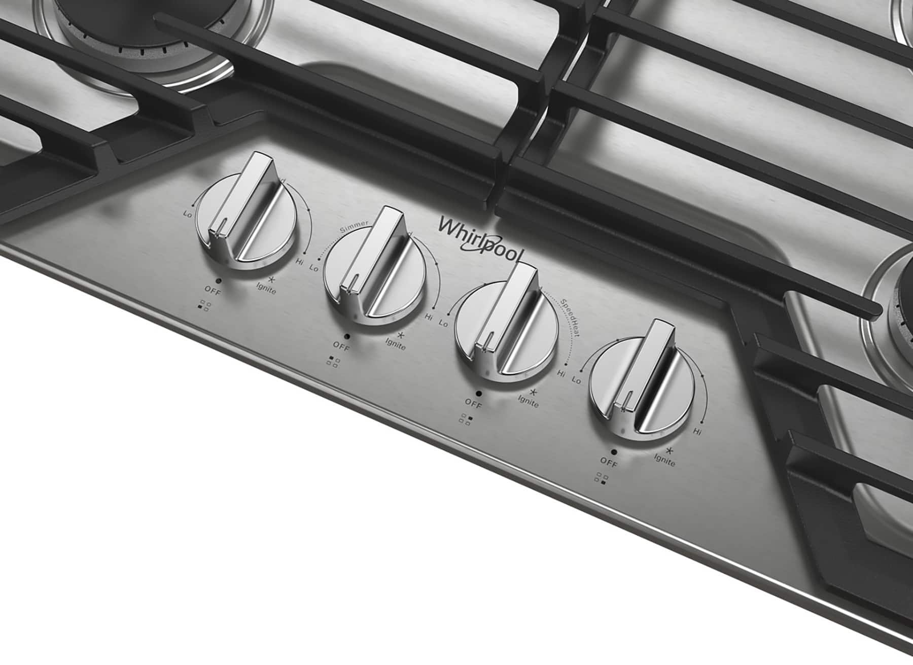 Whirlpool – 30″ Built-In Gas Cooktop with EZ-2-Lift Hinged Cast-Iron Grates – Stainless Steel Sansujyuku sansujyuku.com