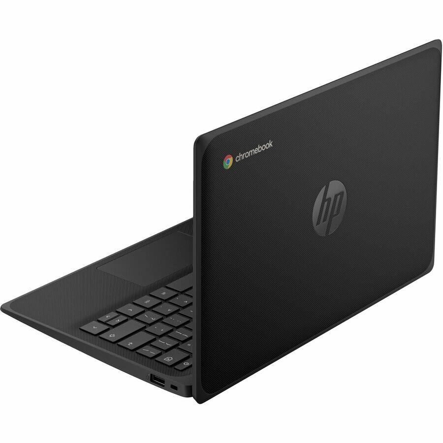 Alt View 6. HP - HP Fortis G1m 11.6" HD 1366 x 768 Touchscreen Chromebook ARM Cortex A76/A55 8GB RAM 64GB eMMC ARM Mali G52 MP2 Jack - Jet Black.