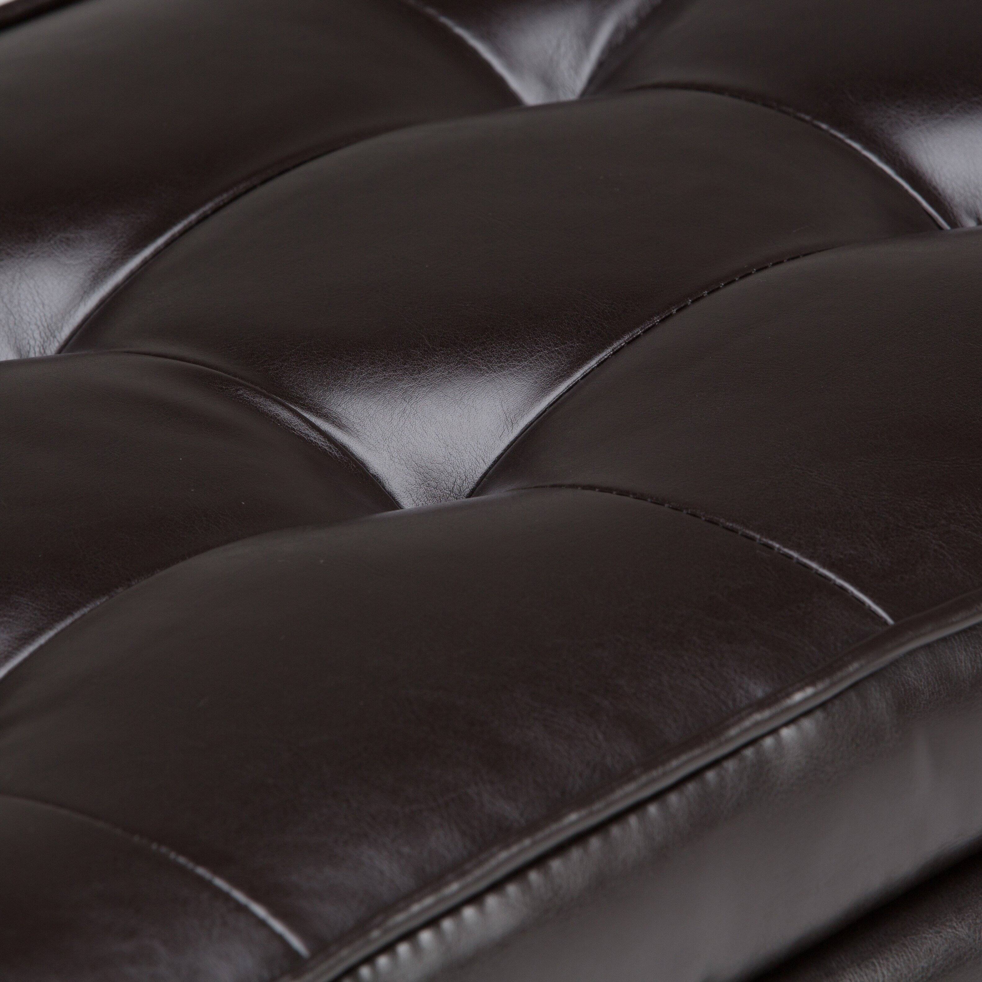 Alt View 5. Simpli Home - Cosmopolitan 44 inch Wide Rectangle Storage Ottoman Bench in Tanners Brown Vegan Leather - Tanners Brown.