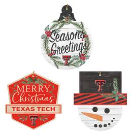 Jardine - Texas Tech Red Raiders Ornament Bundle - White